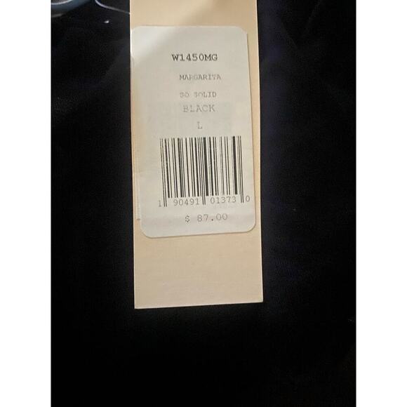 NWT-Eberjey So Solid Margarita Bikini Top & Bottom Black Size Large - Picture 4 of 5